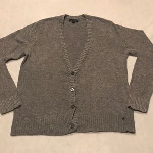 American Eagle gray shimmer cardigan XL